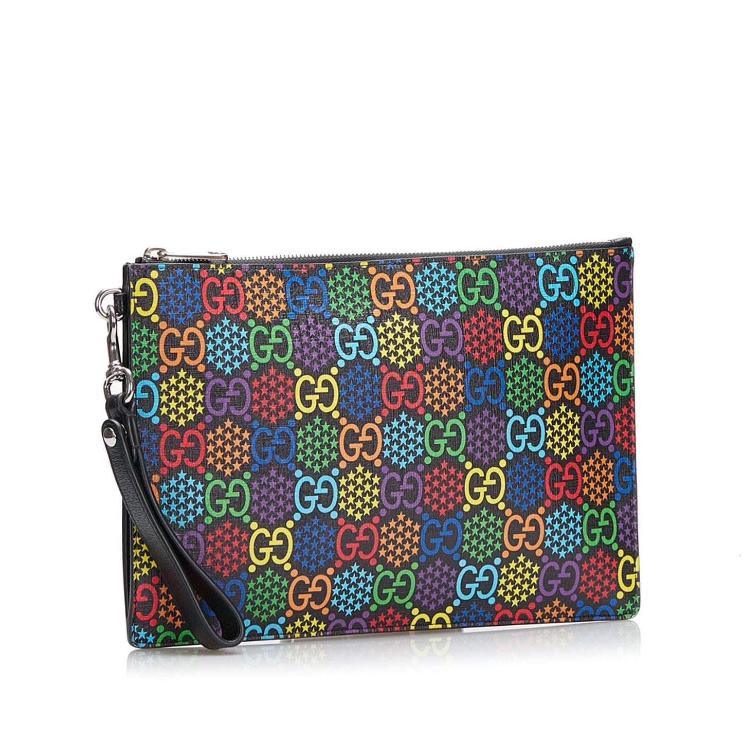 Gucci GG Supreme Psychedelic Zip Clutch (SHG-36980)
