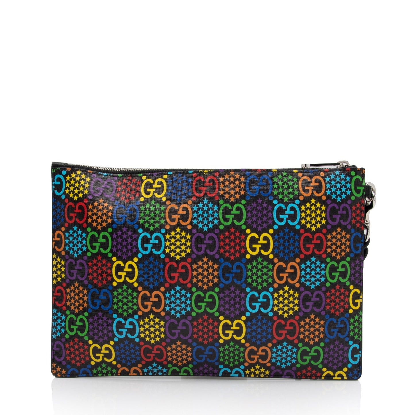 Gucci GG Supreme Psychedelic Zip Wristlet (SHF-tNF9lo)