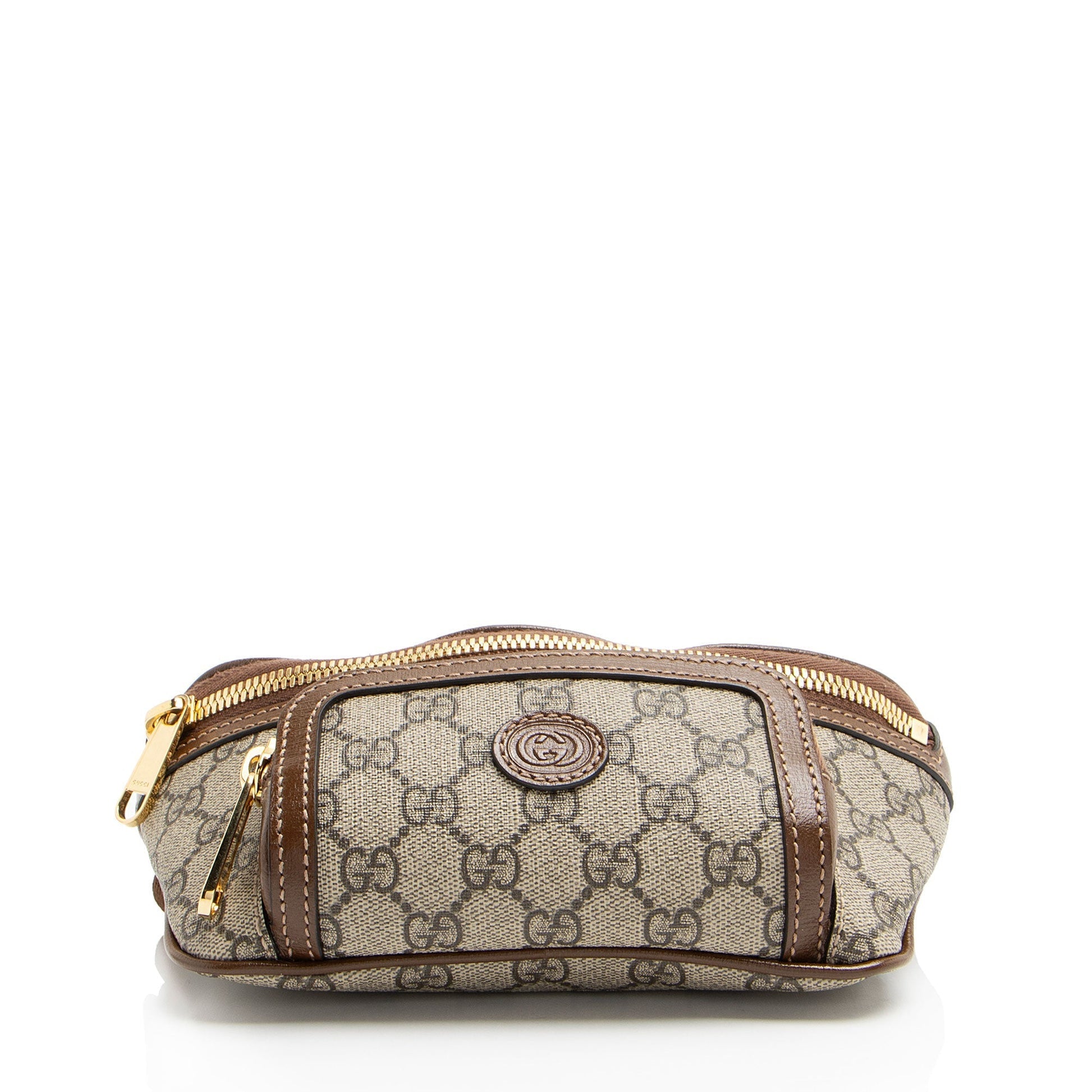 Gucci Nylon Leather Canvas Shoulder Bag