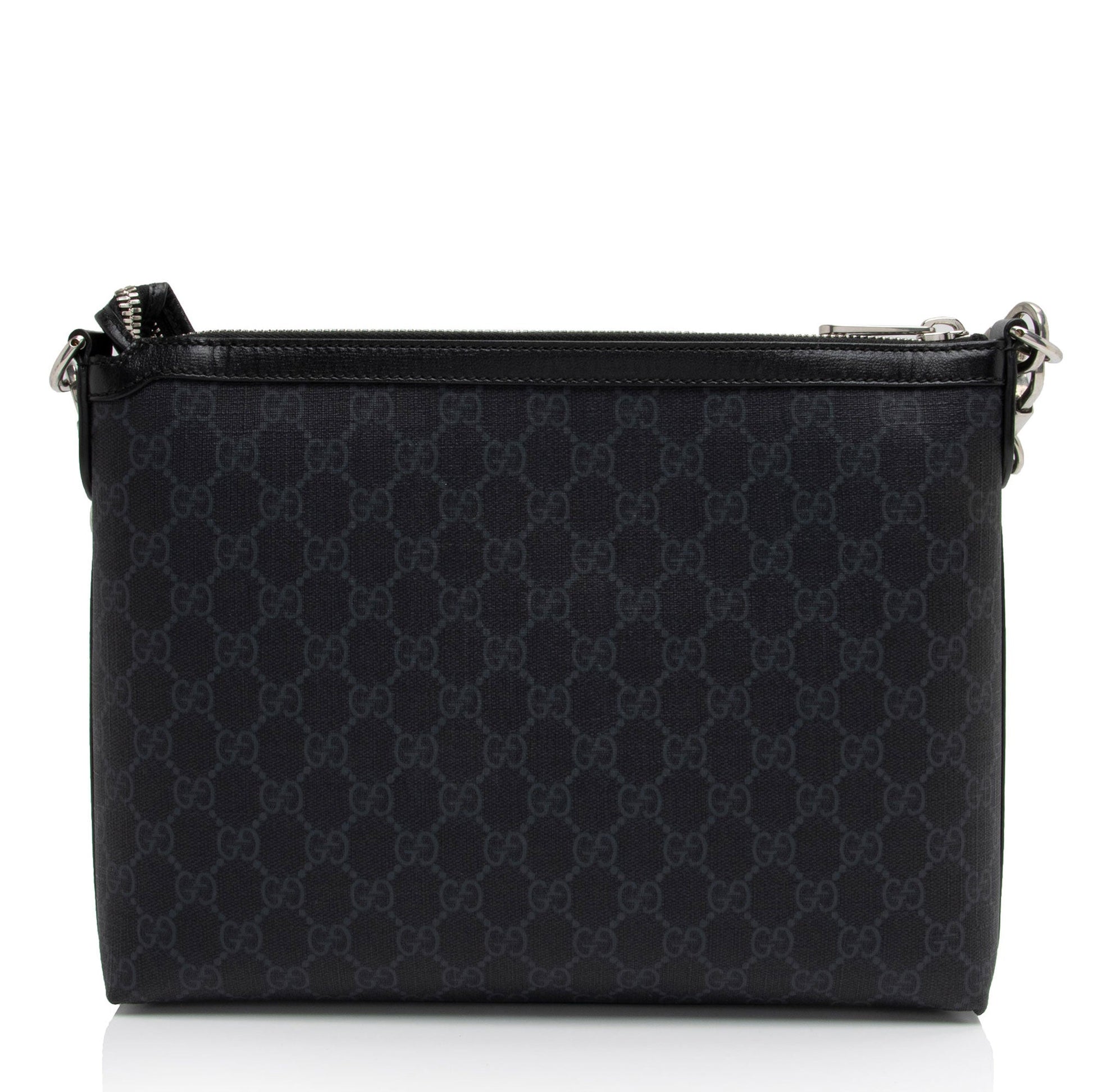 Gucci Nylon Leather Canvas Shoulder Bag