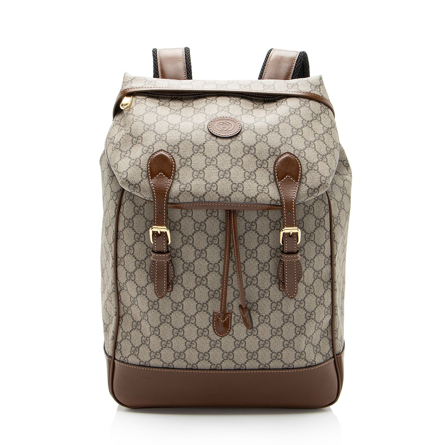 Gucci Nylon Leather Canvas Shoulder Bag