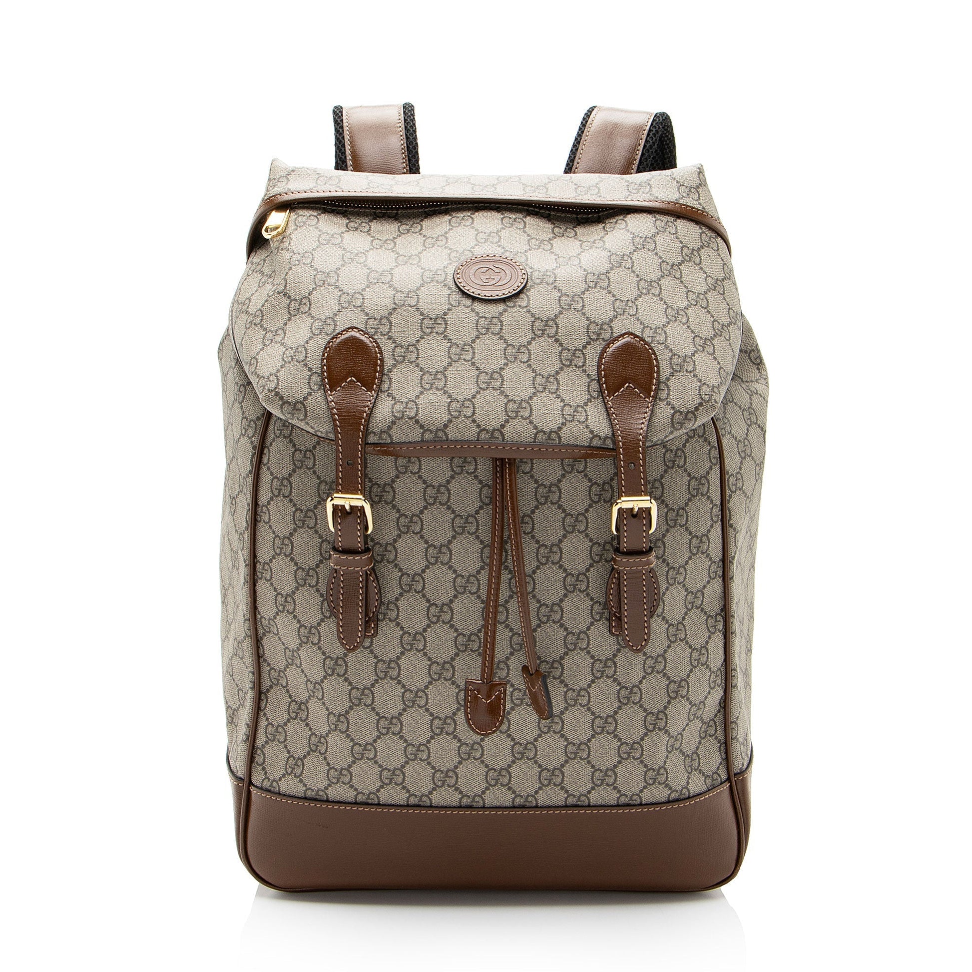 Gucci Nylon Leather Canvas Shoulder Bag