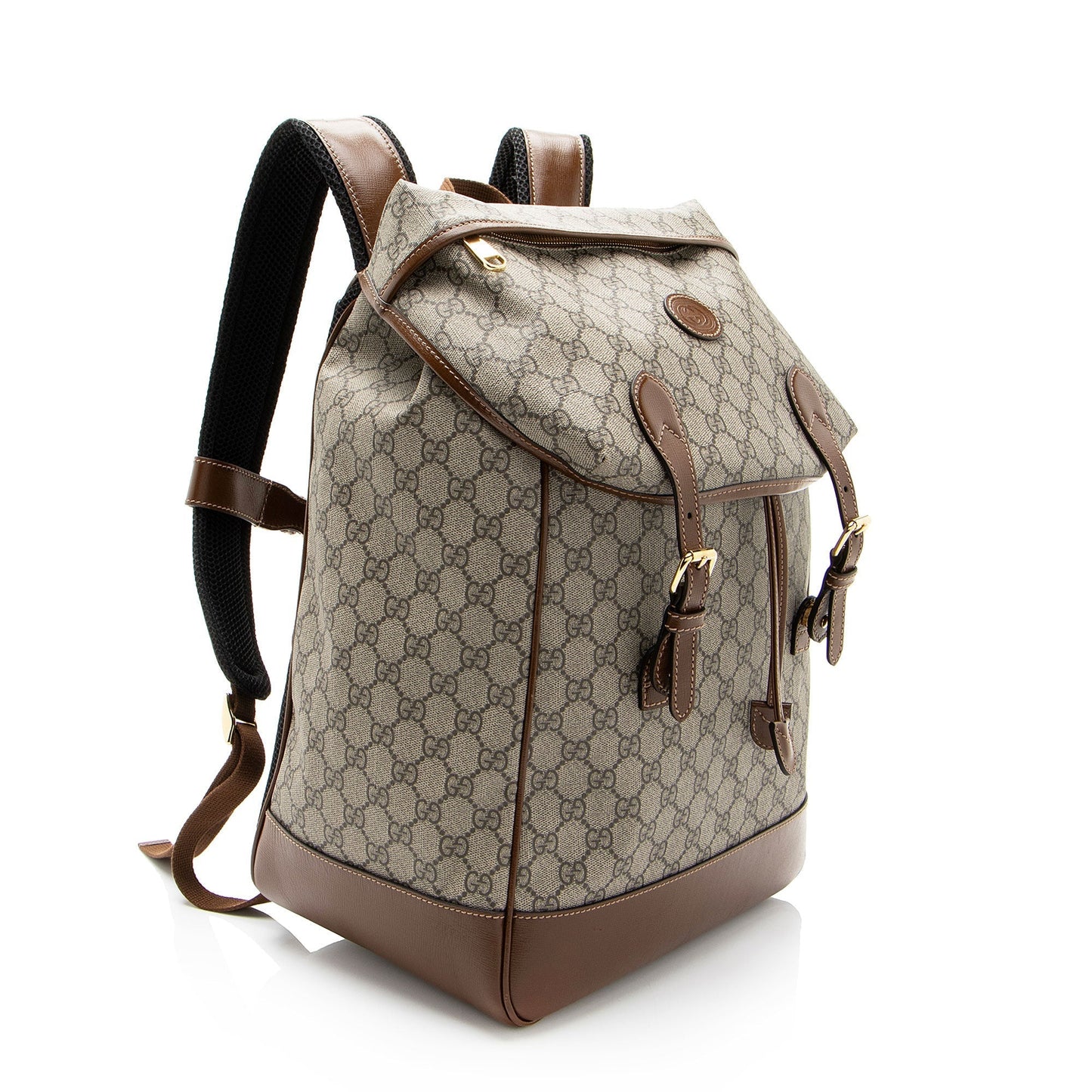 Gucci Nylon Leather Canvas Shoulder Bag