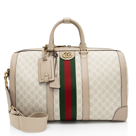 Gucci Nylon Leather Canvas Shoulder Bag