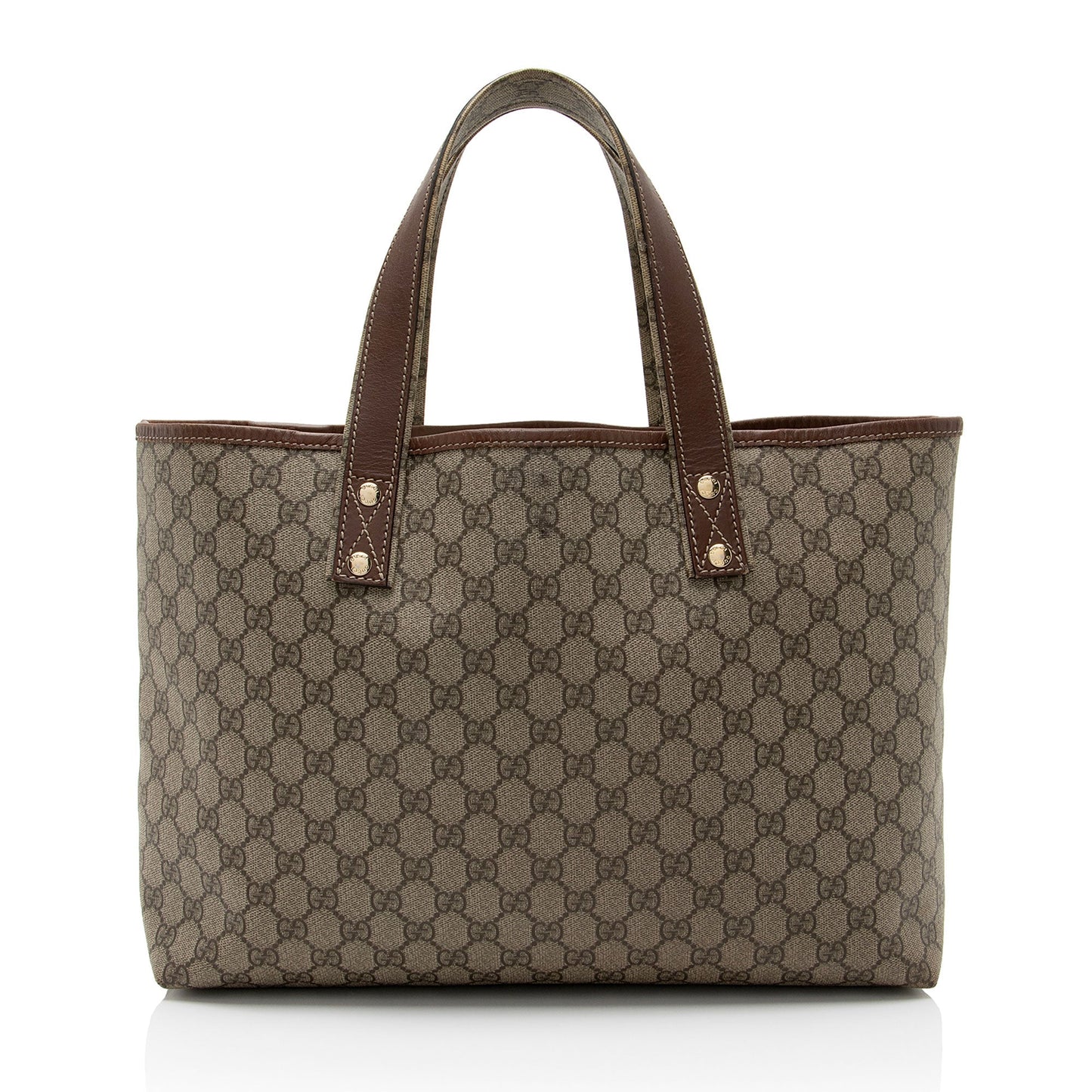 Gucci Nylon Leather Canvas Tote