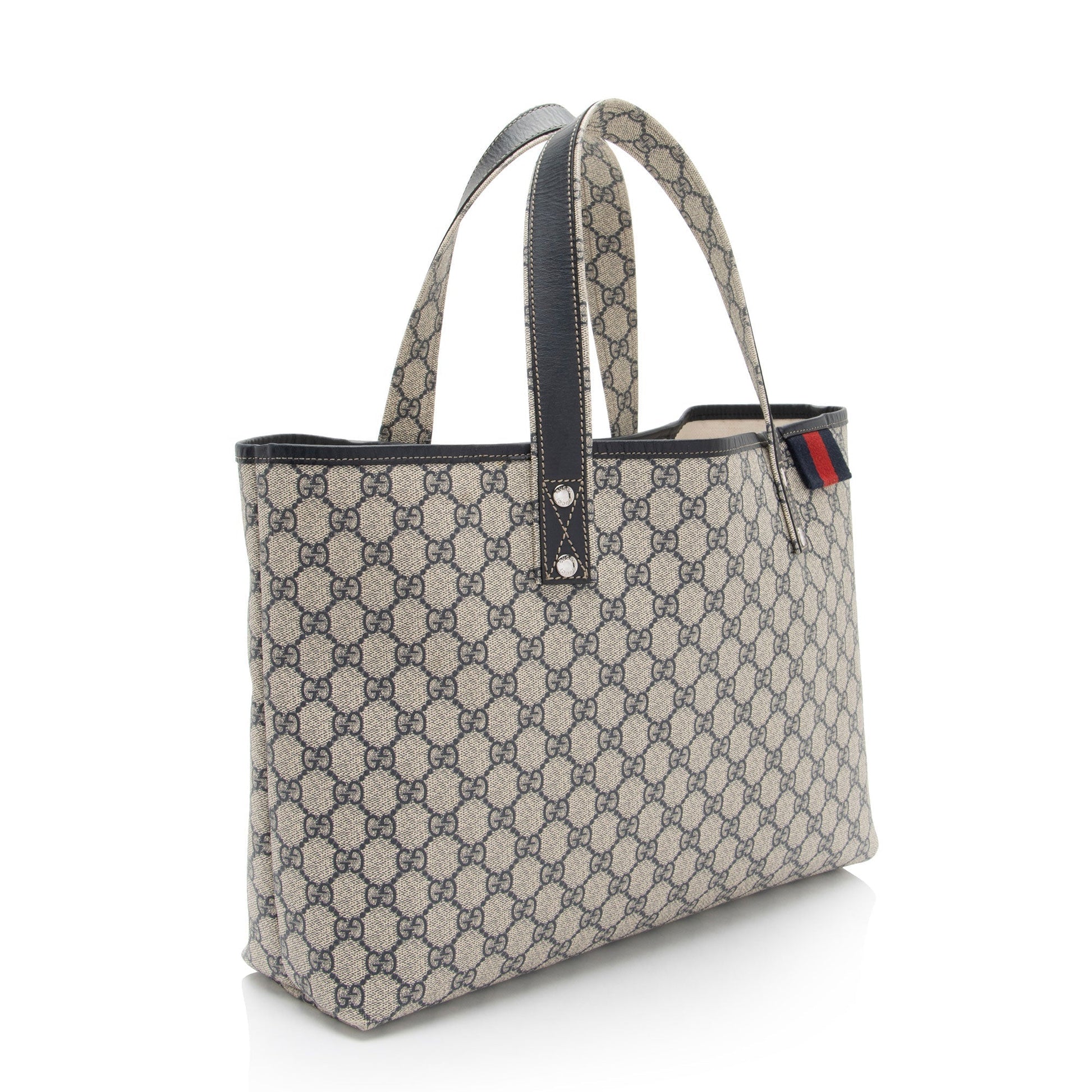 Gucci GG Supreme Signature Web Loop Medium Tote (SHF-bwxRro)