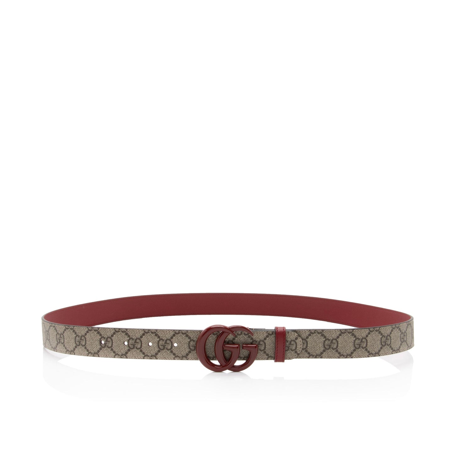 Gucci GG Supreme GG Marmont Slim Belt - Size 44 / 110 (SHF-CvMVZf)