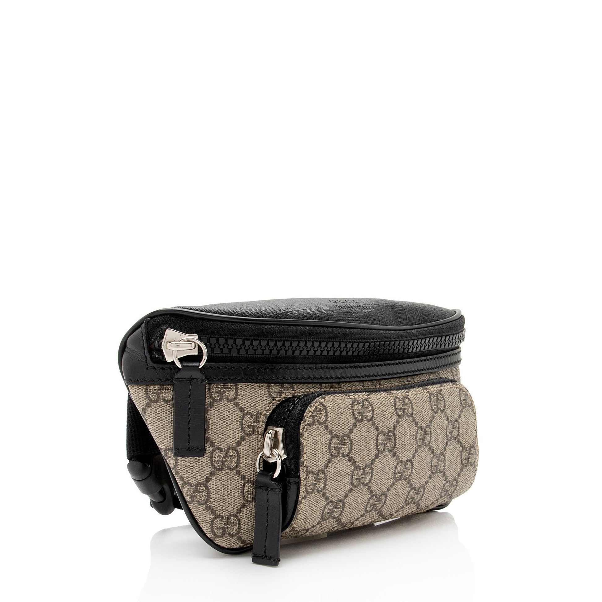 Gucci Nylon Leather Canvas Shoulder Bag