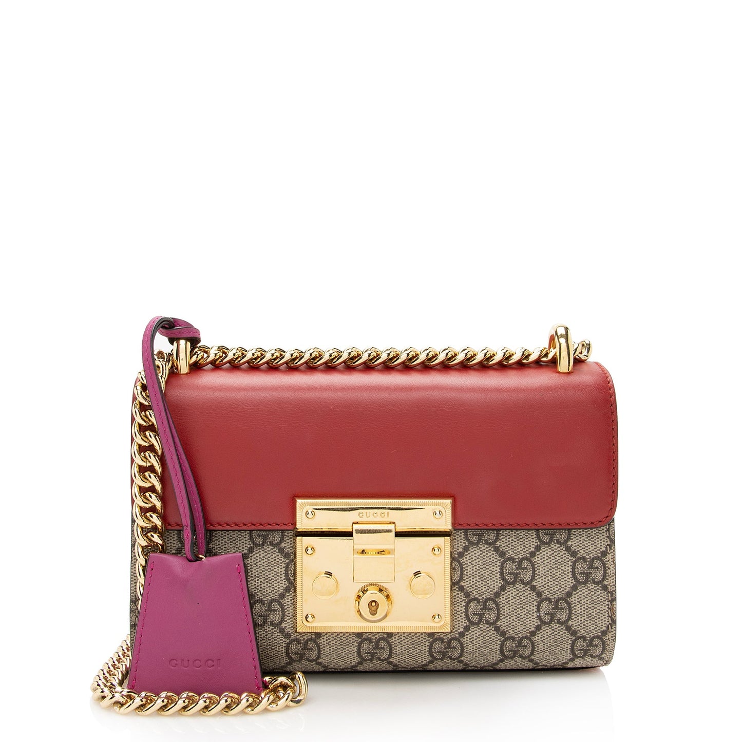 Gucci GG Supreme Small Padlock Shoulder Bag (SHF-22509)