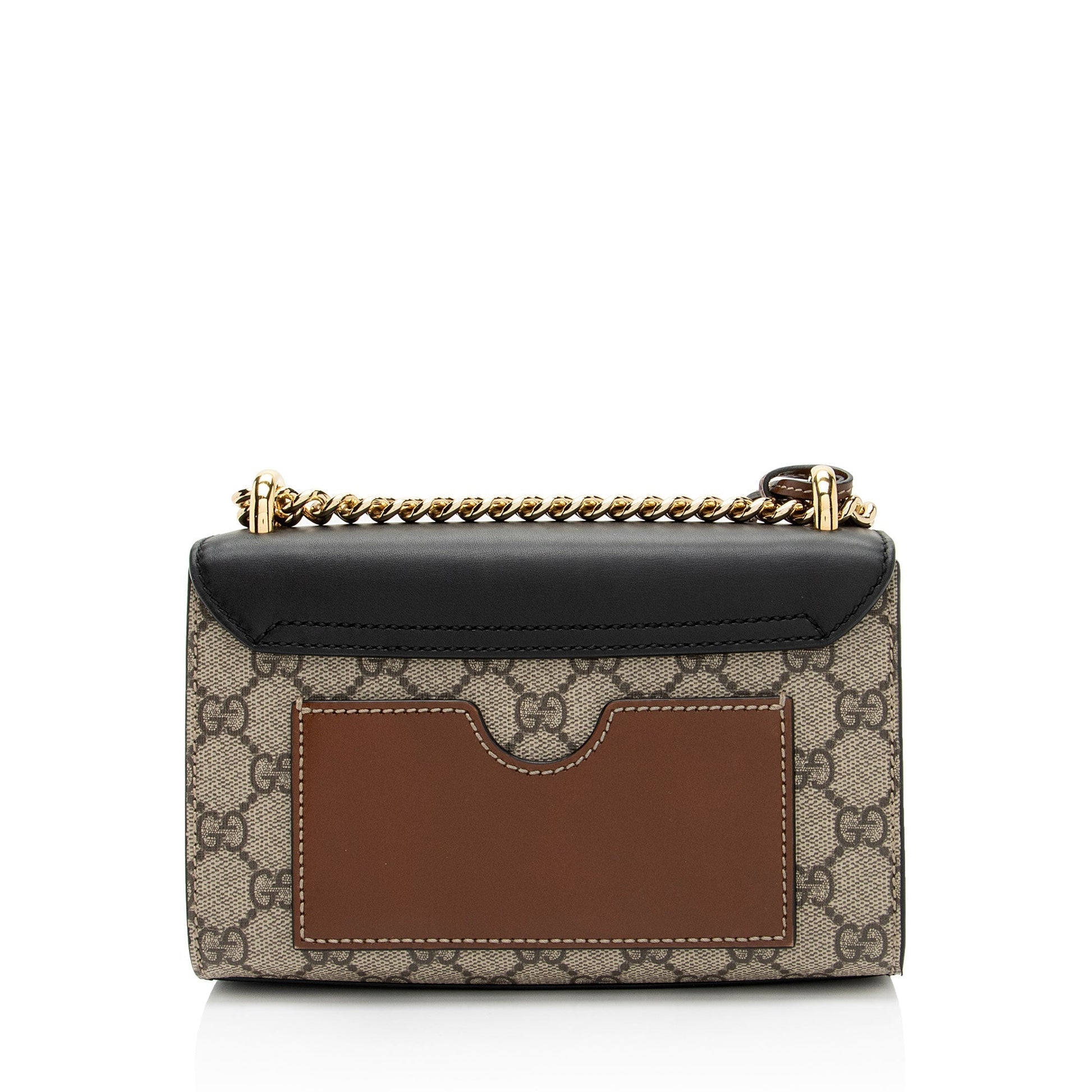 Gucci Leather Canvas Shoulder Bag