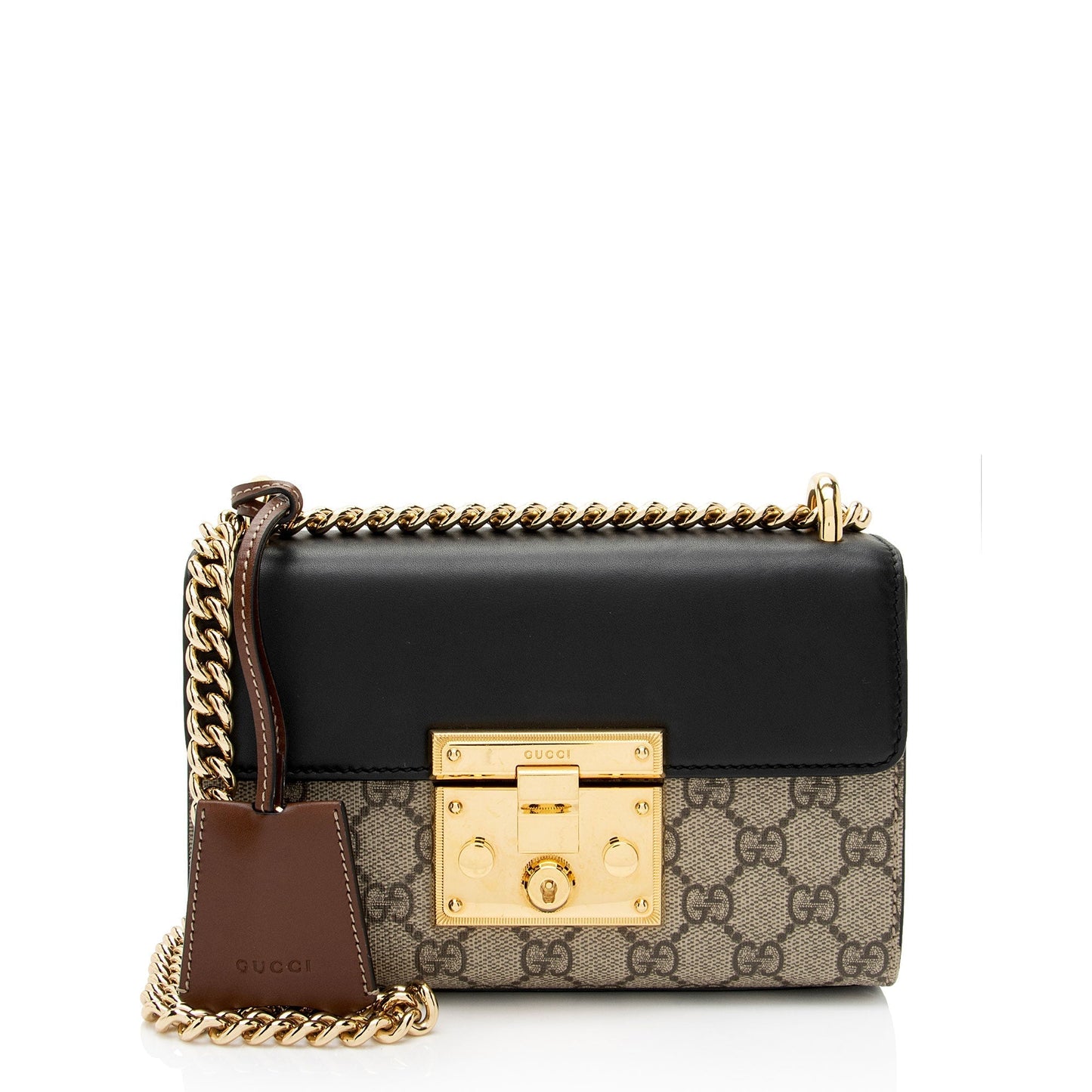 Gucci Leather Canvas Shoulder Bag