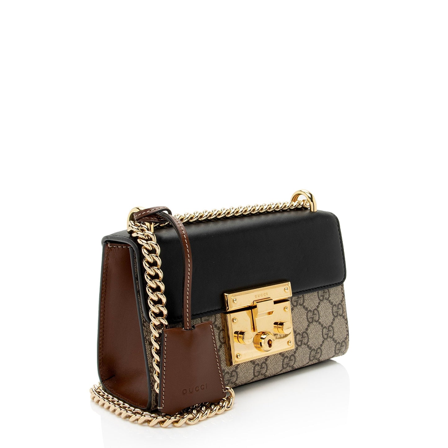 Gucci Leather Canvas Shoulder Bag
