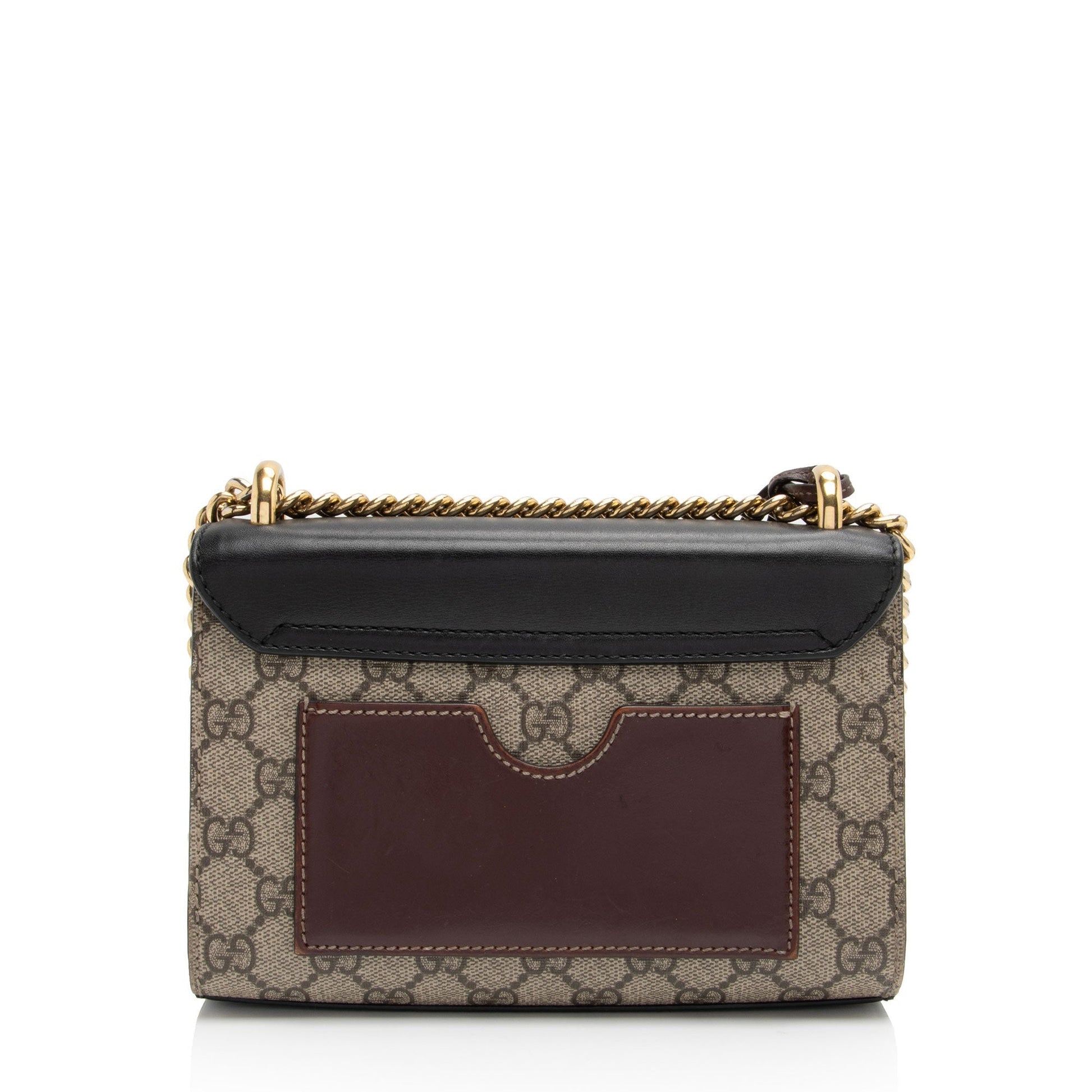 Gucci Leather Canvas Shoulder Bag