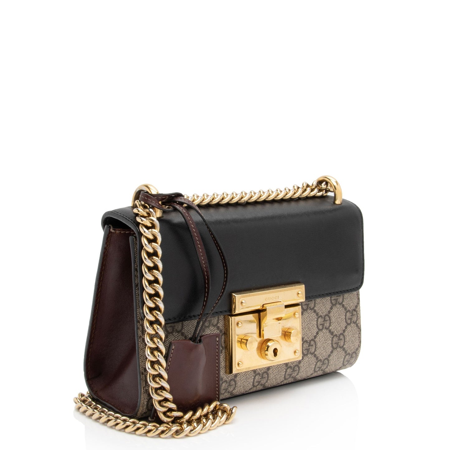 Gucci Leather Canvas Shoulder Bag