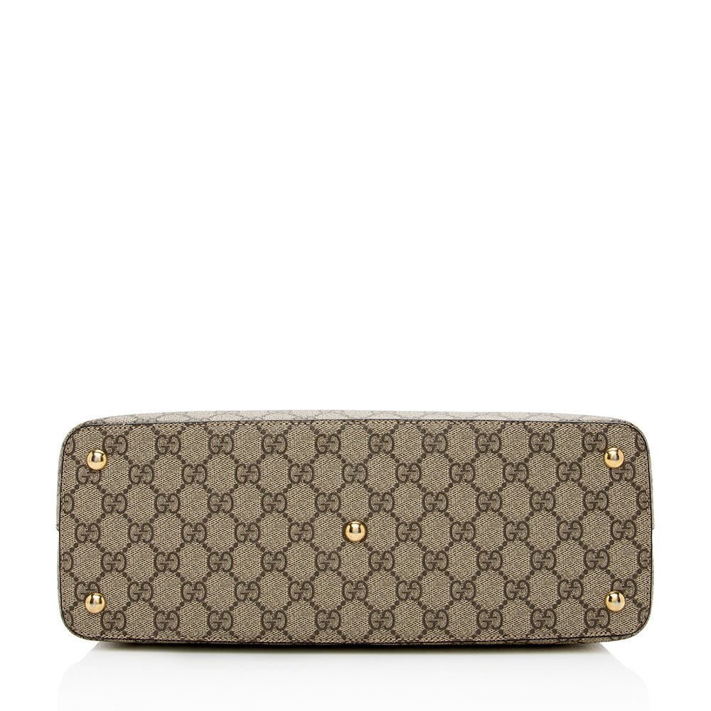 Gucci Leather Canvas Tote