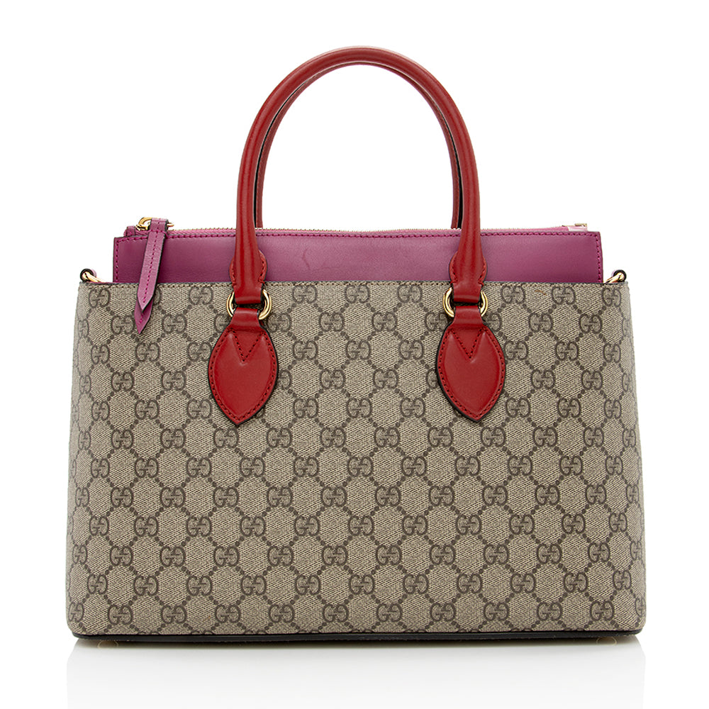 Gucci Leather Canvas Tote