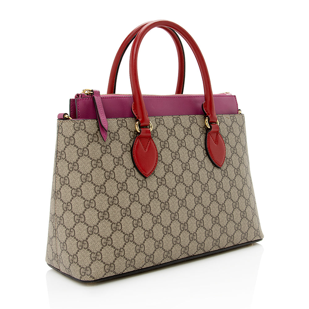 Gucci Leather Canvas Tote