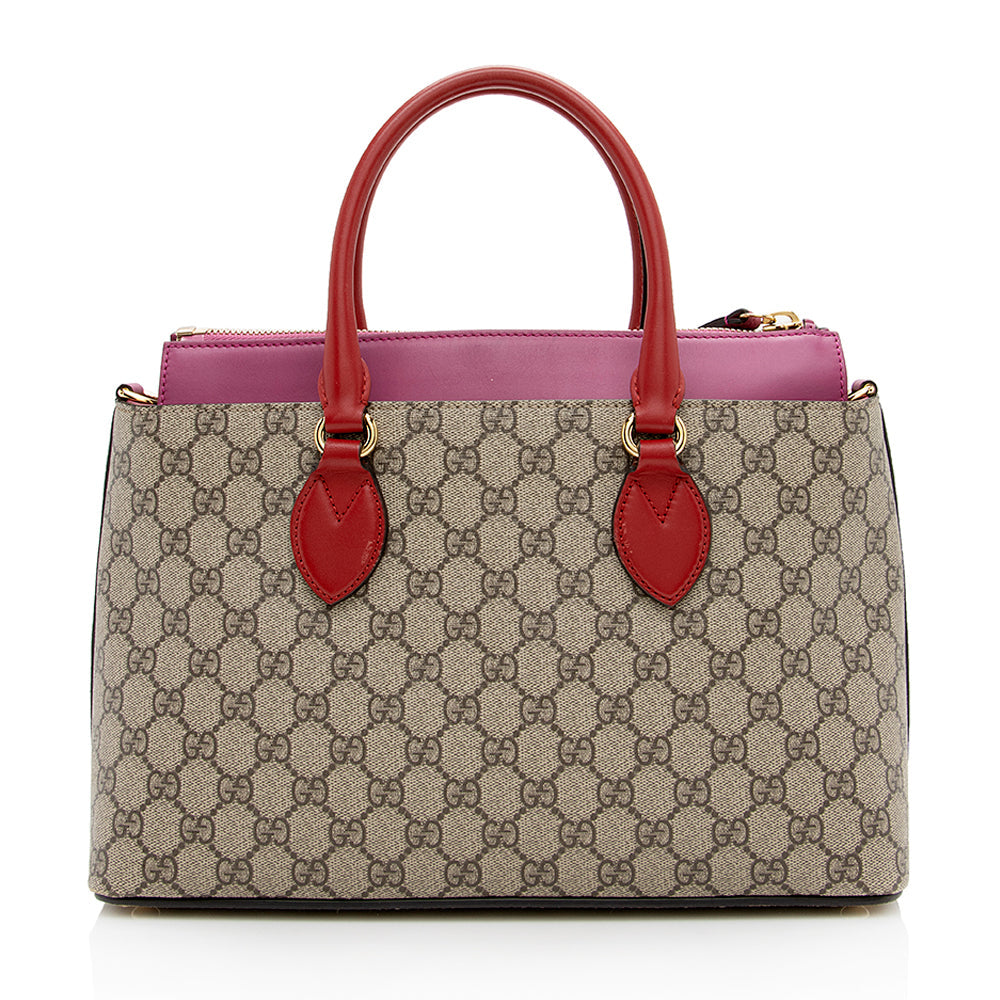 Gucci Leather Canvas Tote