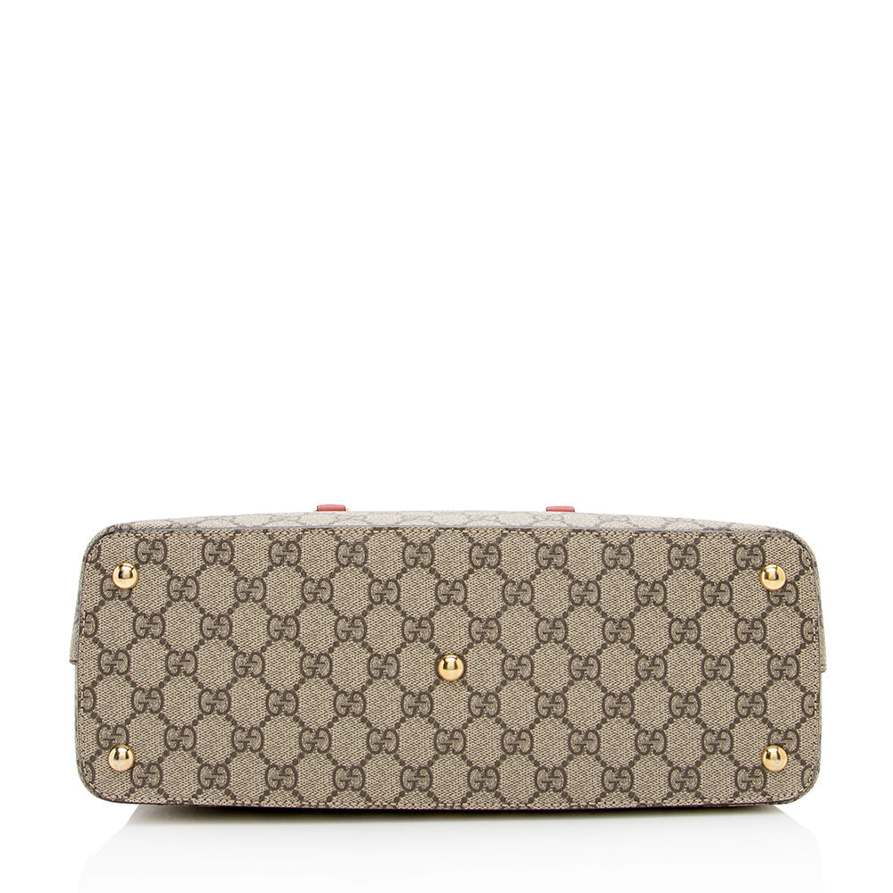 Gucci Leather Canvas Tote