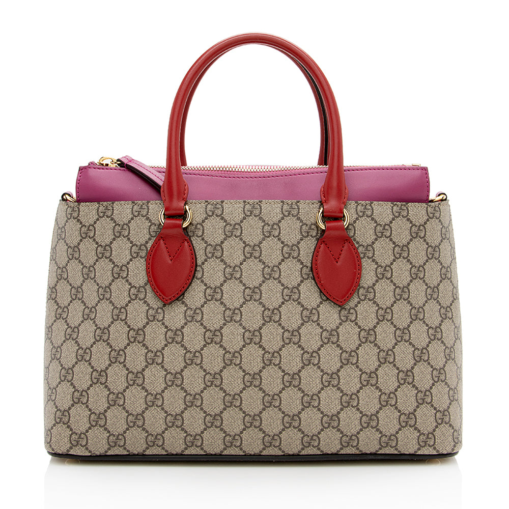 Gucci Leather Canvas Tote