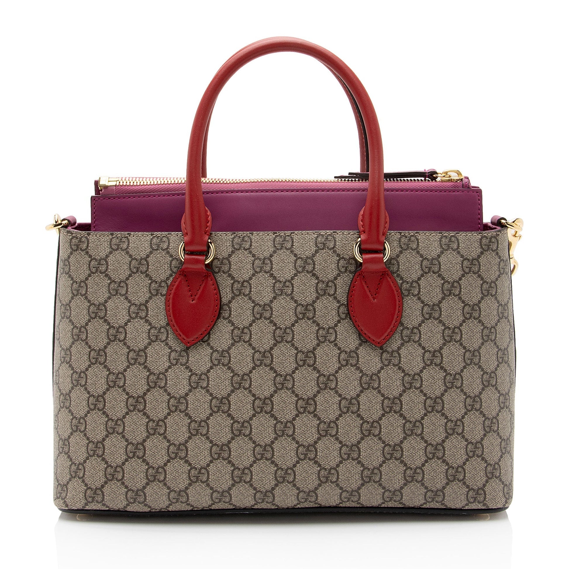 Gucci Leather Canvas Tote