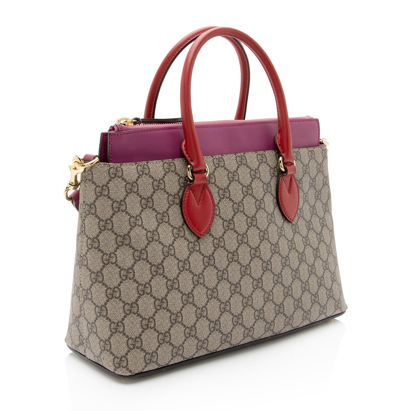 Gucci Leather Canvas Tote