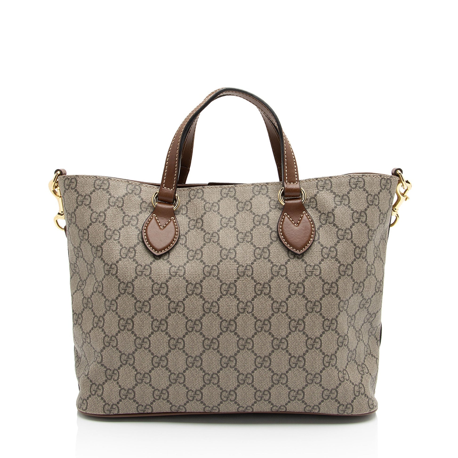 Gucci Leather Canvas Tote