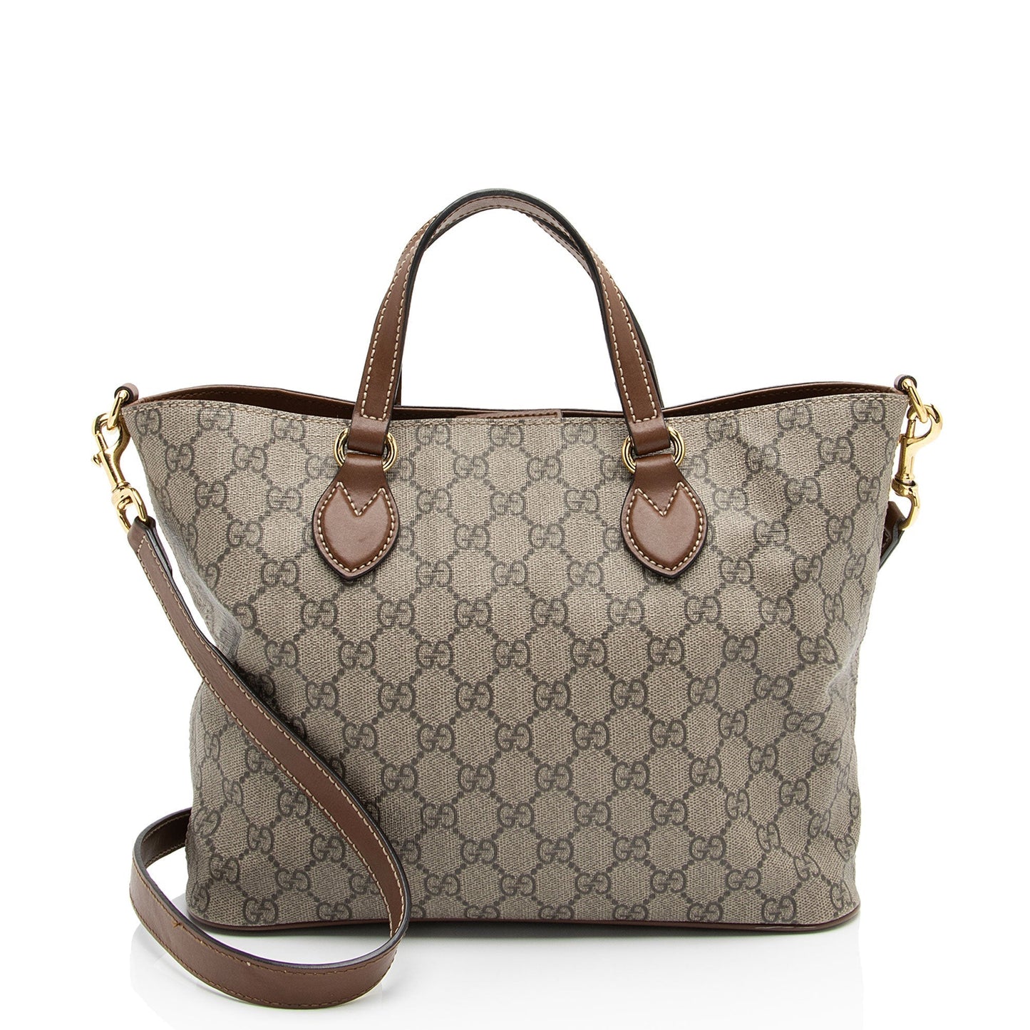 Gucci Leather Canvas Tote