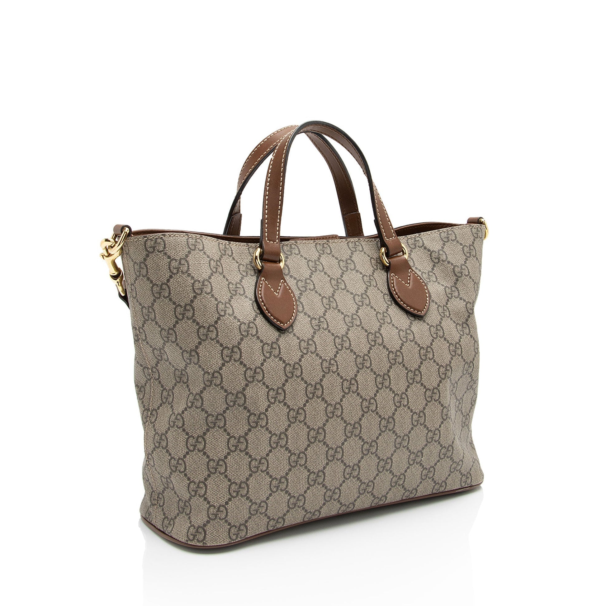 Gucci Leather Canvas Tote