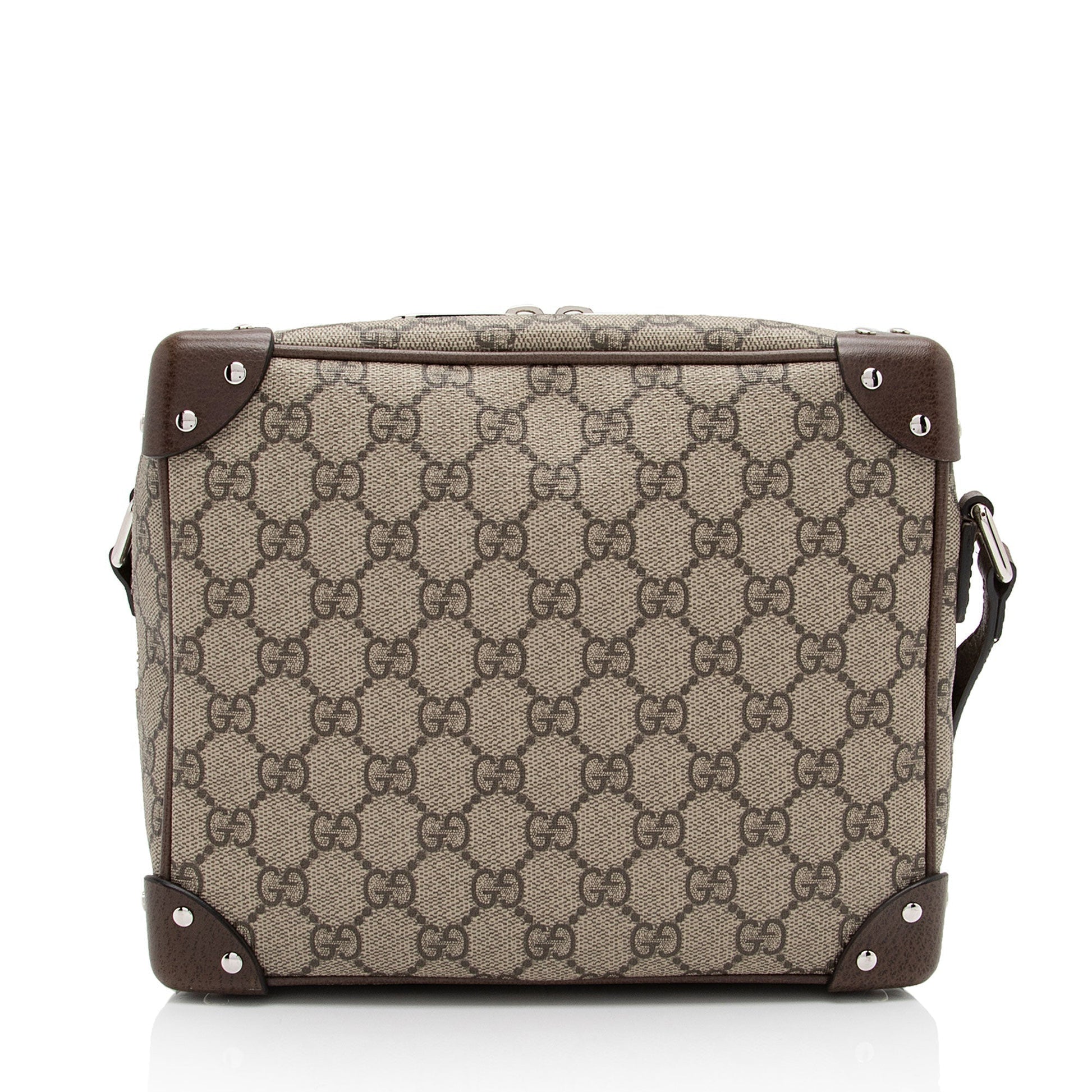 Gucci Leather Canvas Shoulder Bag