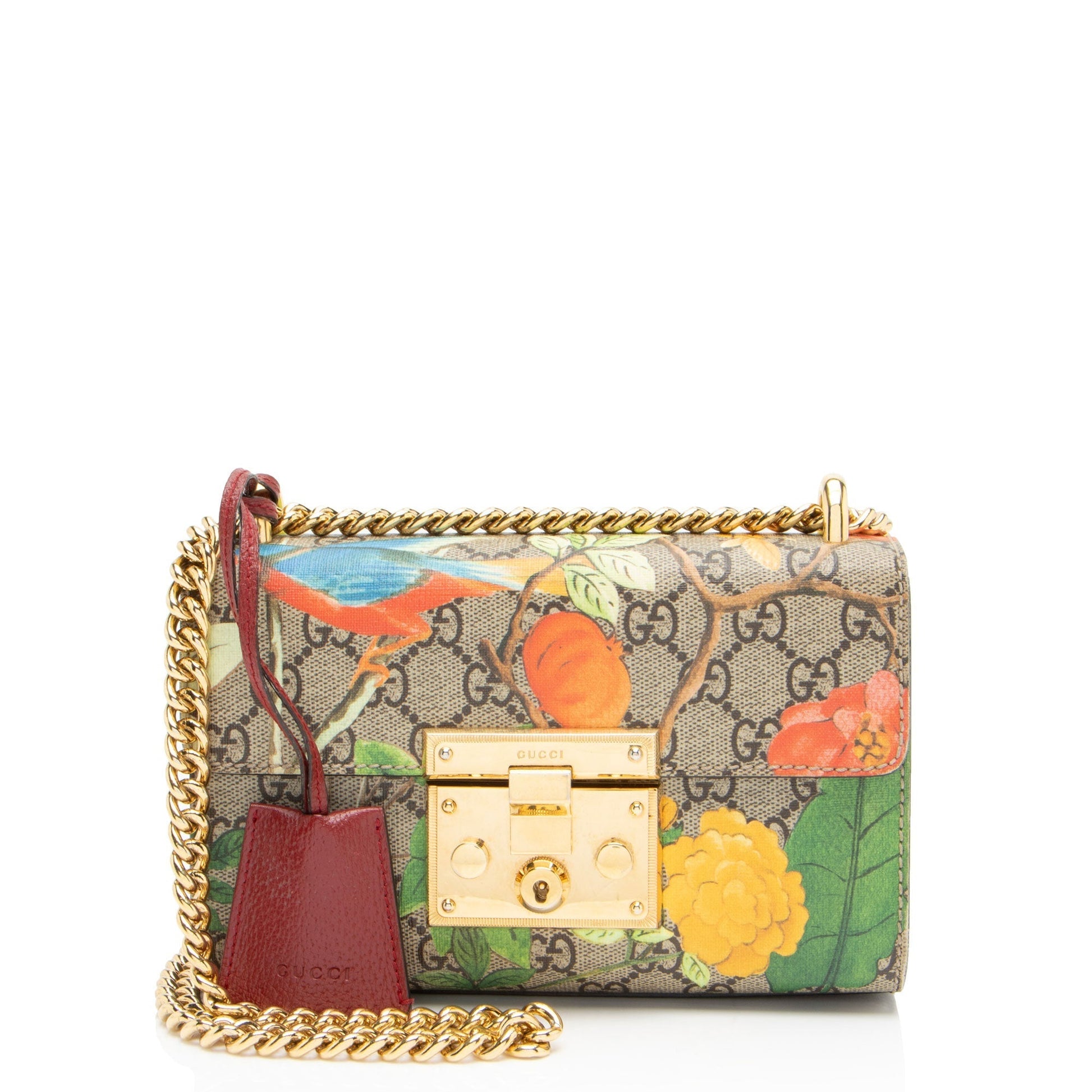 Gucci Leather Canvas Shoulder Bag