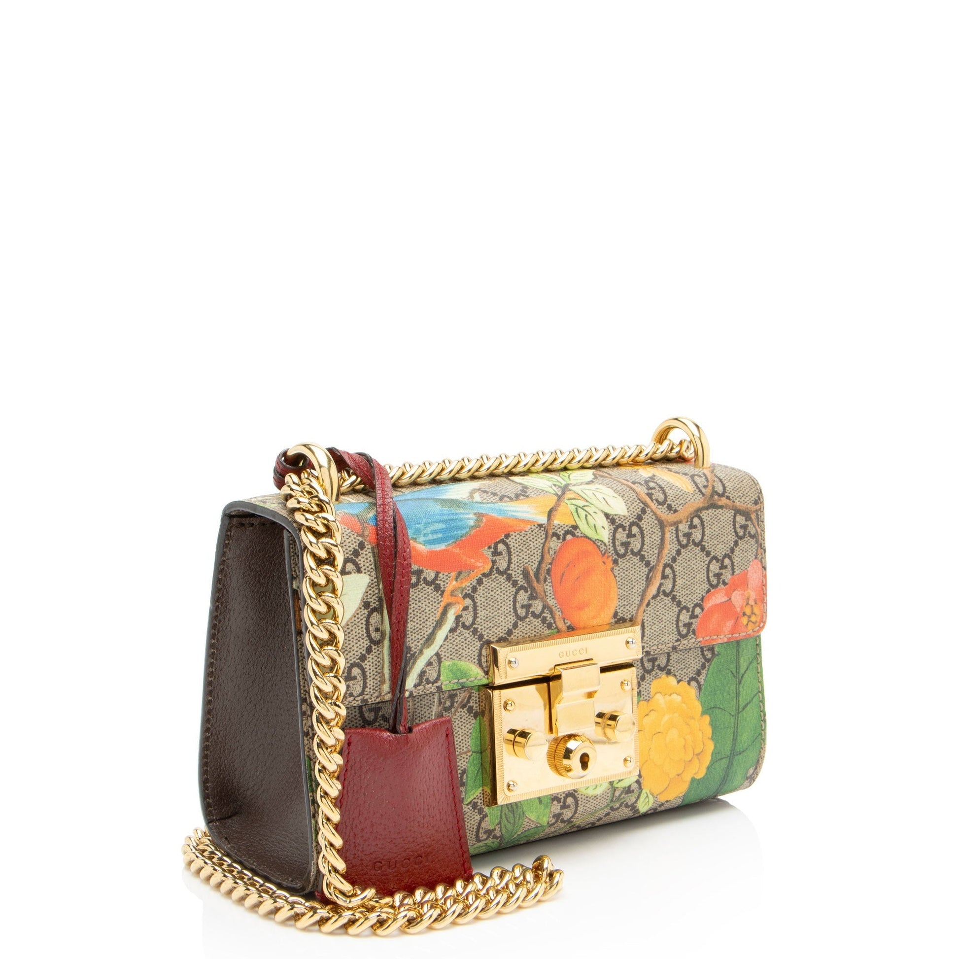 Gucci Leather Canvas Shoulder Bag