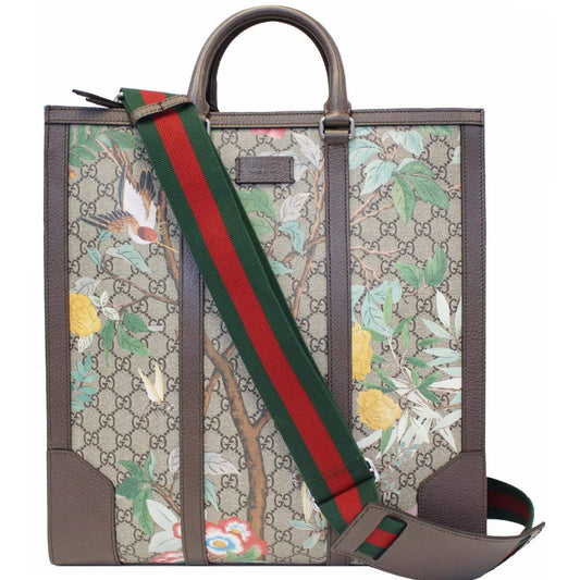 Gucci Monogram Caro Leather Canvas Tote
