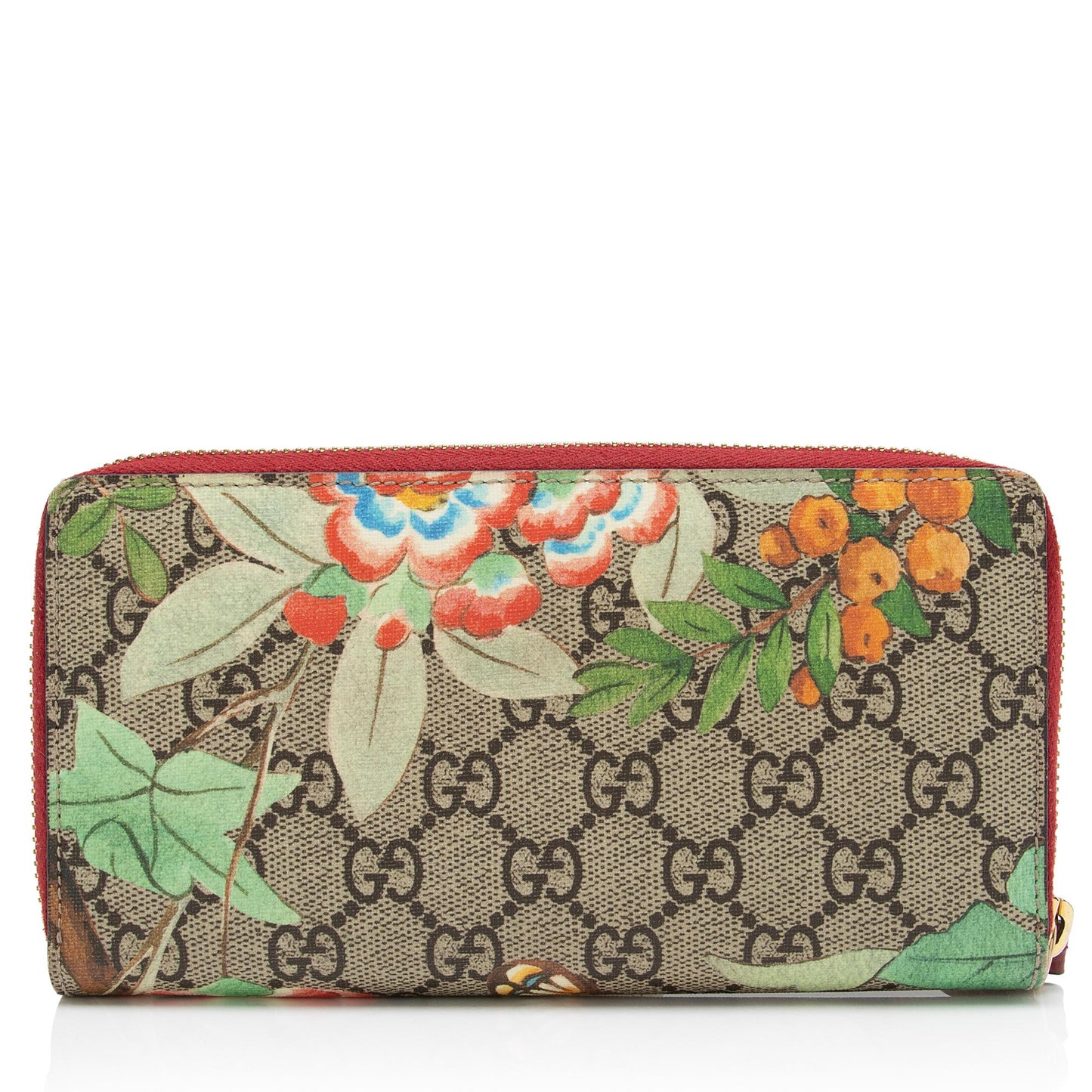 Gucci GG Supreme Tian Zip Around Wallet (SHF-2YyS7K)