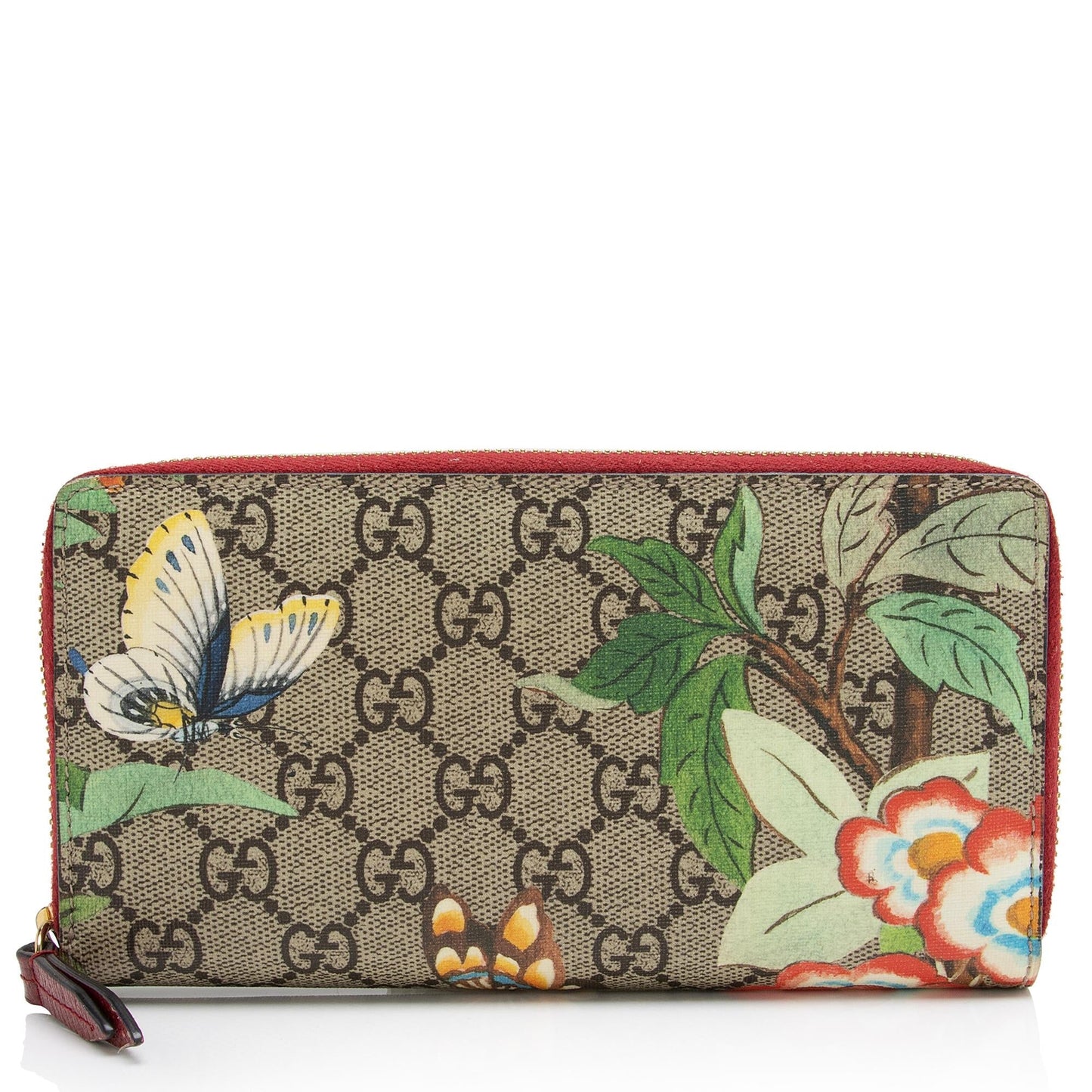 Gucci GG Supreme Tian Zip Around Wallet (SHF-2YyS7K)