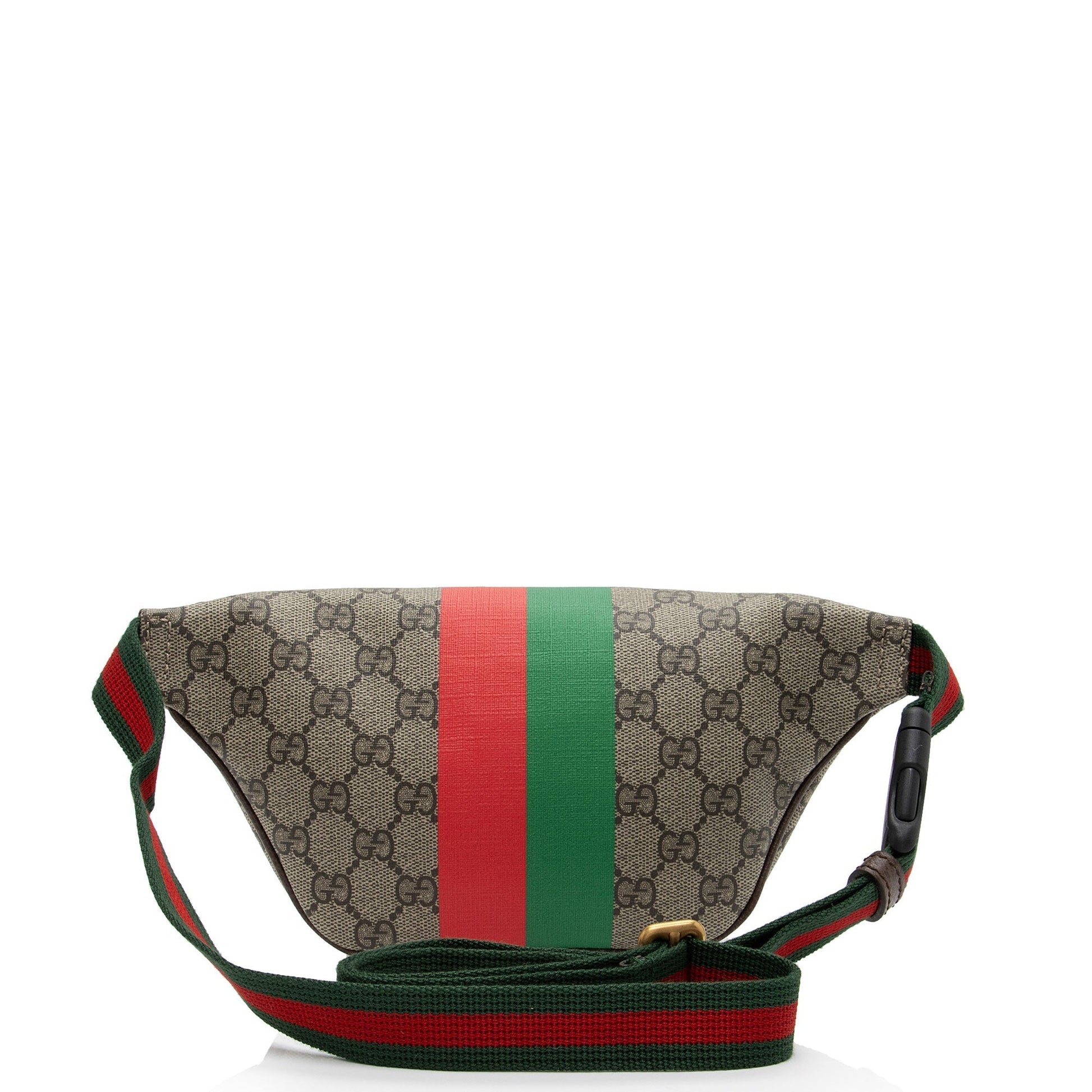 Gucci Nylon Leather Canvas Shoulder Bag