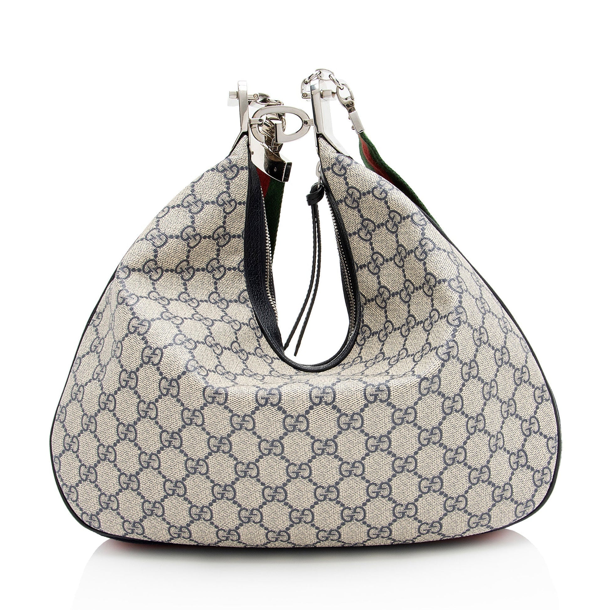Gucci Nylon Leather Canvas Shoulder Bag