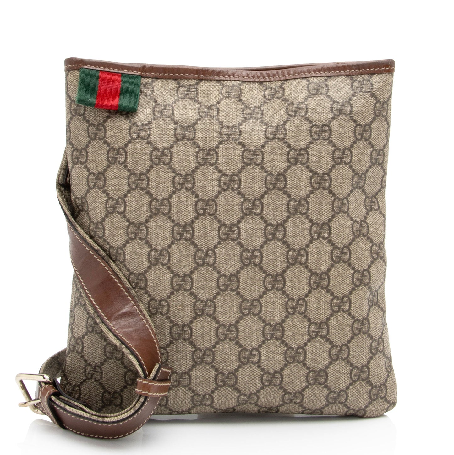 Gucci Nylon Leather Canvas Shoulder Bag