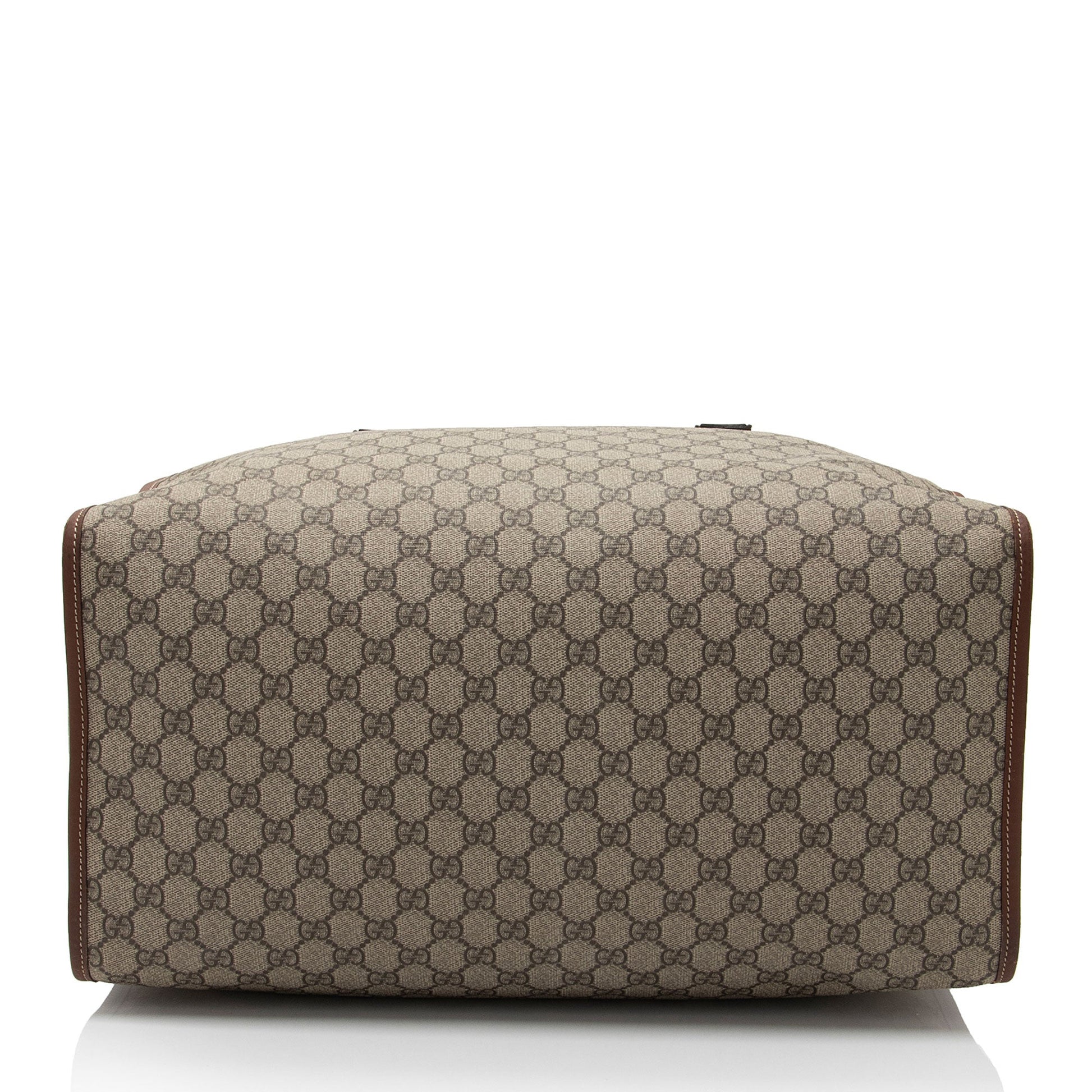 Gucci Nylon Leather Canvas Handbag