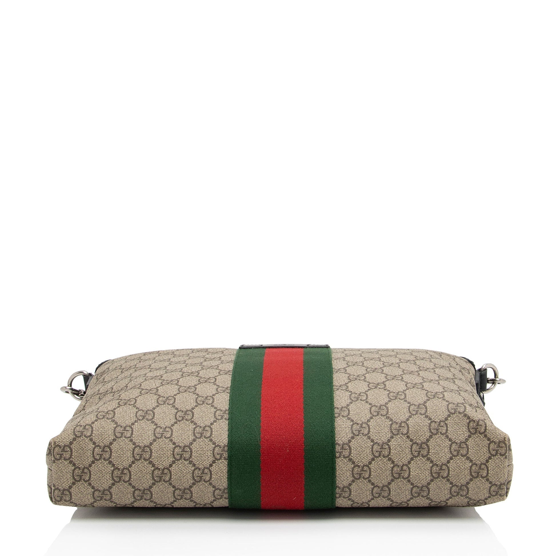Gucci Nylon Leather Canvas Shoulder Bag
