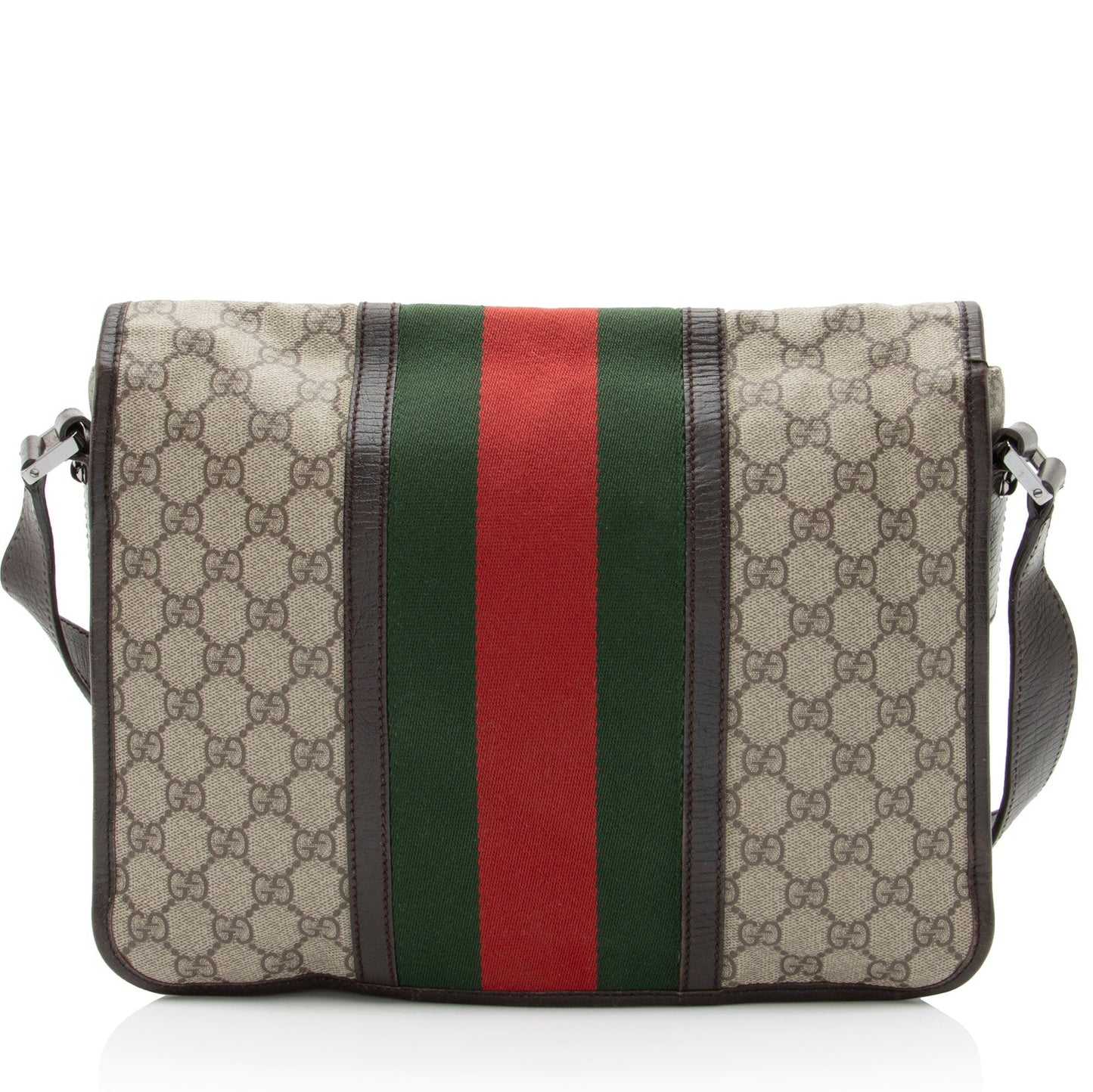 Gucci Nylon Leather Canvas Shoulder Bag