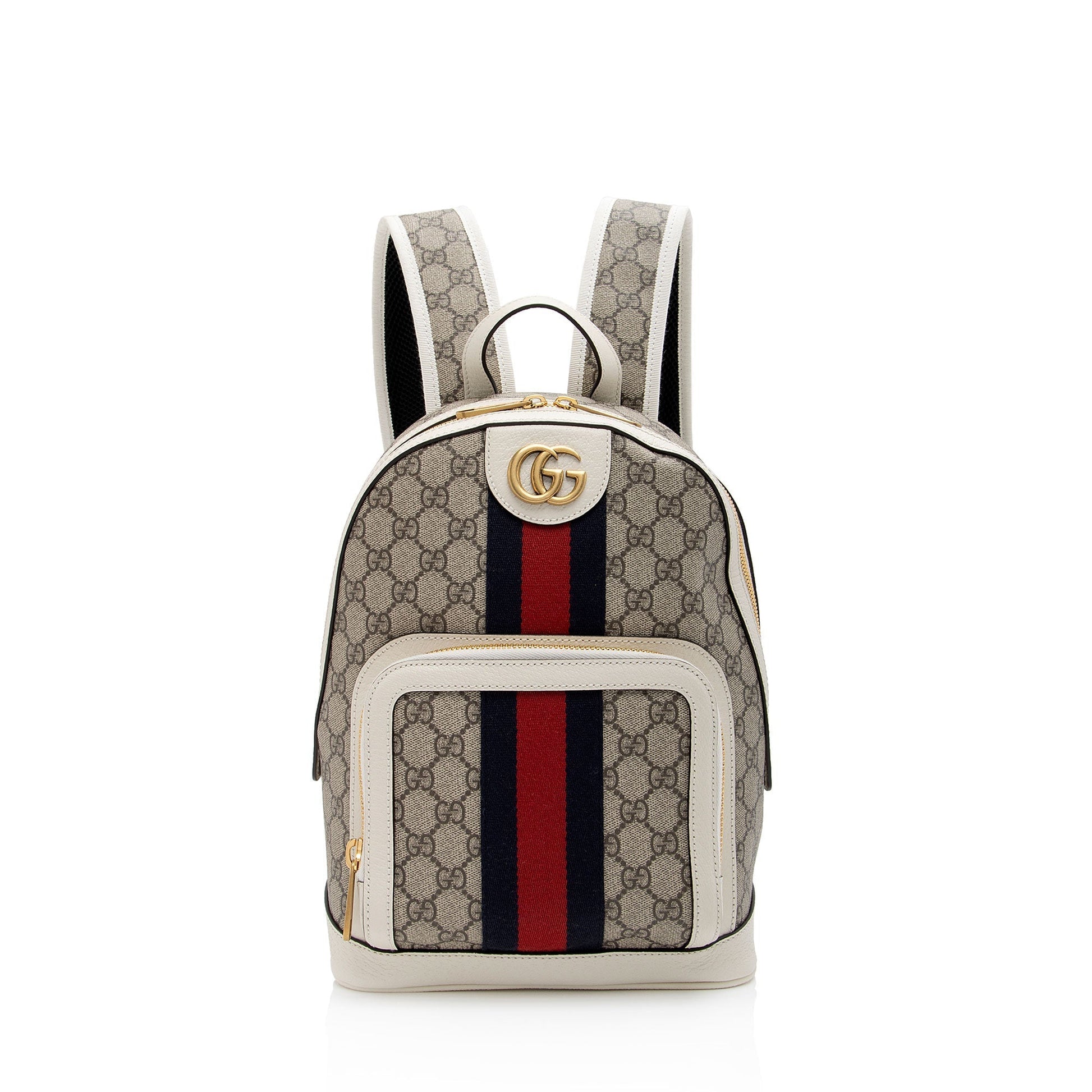 Gucci Nylon Leather Canvas Shoulder Bag