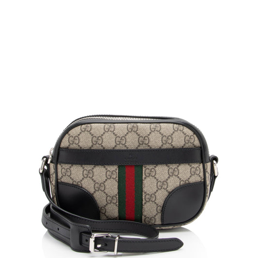 Gucci Nylon Leather Canvas Crossbody