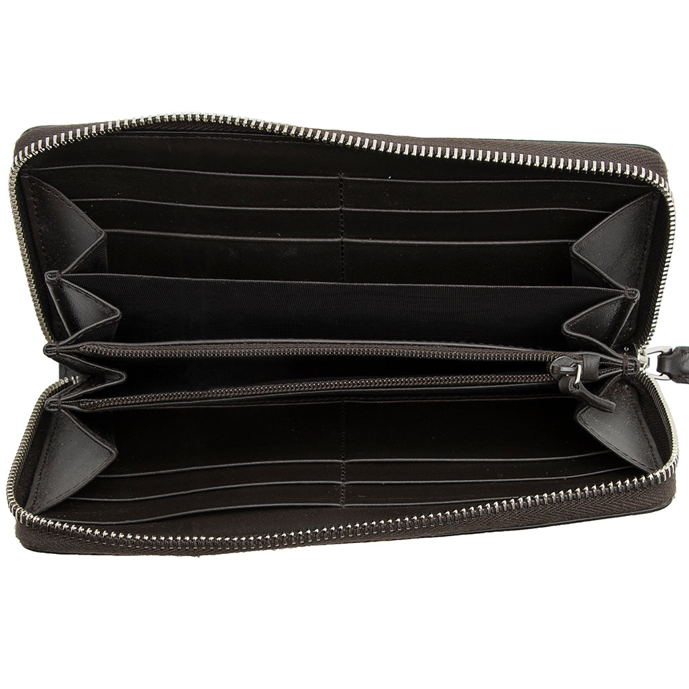 Gucci GG Supreme Web Zip Around Wallet (SHF-21820)