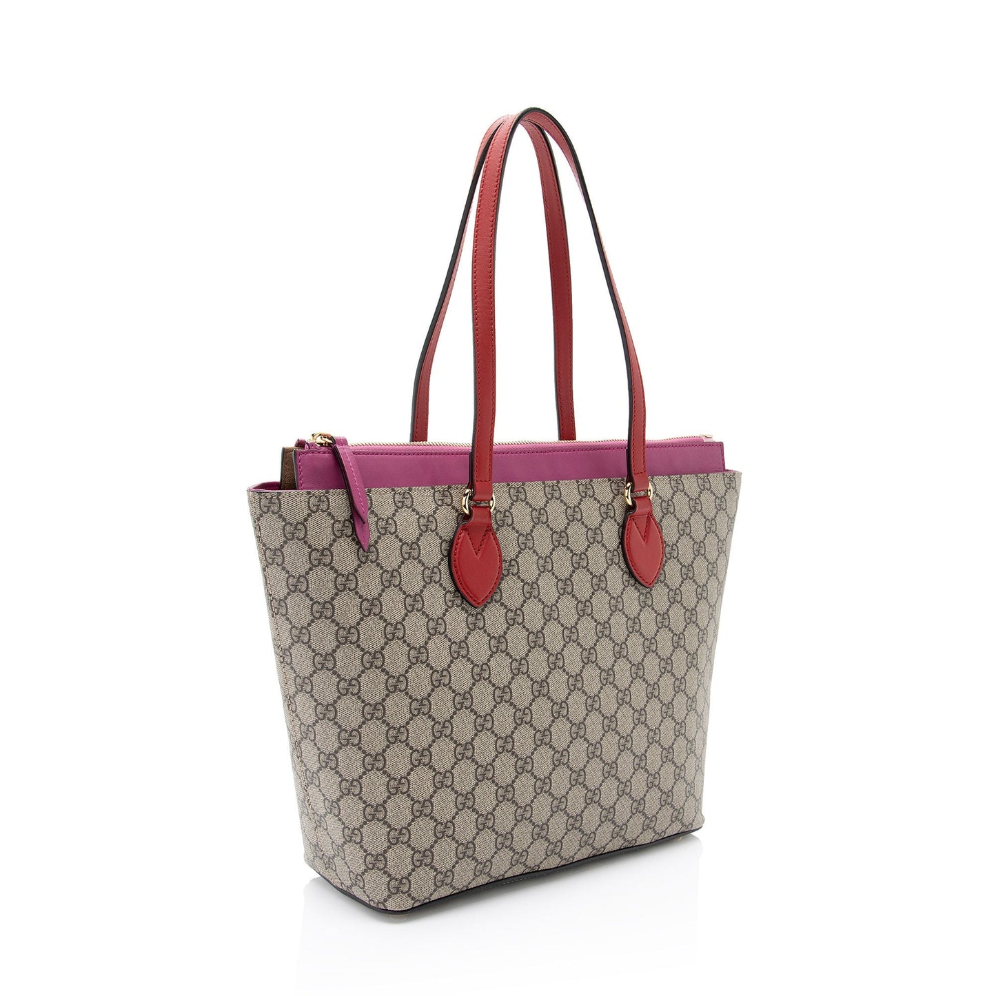 Gucci Leather Canvas Tote