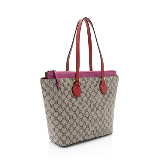 Gucci Leather Canvas Tote