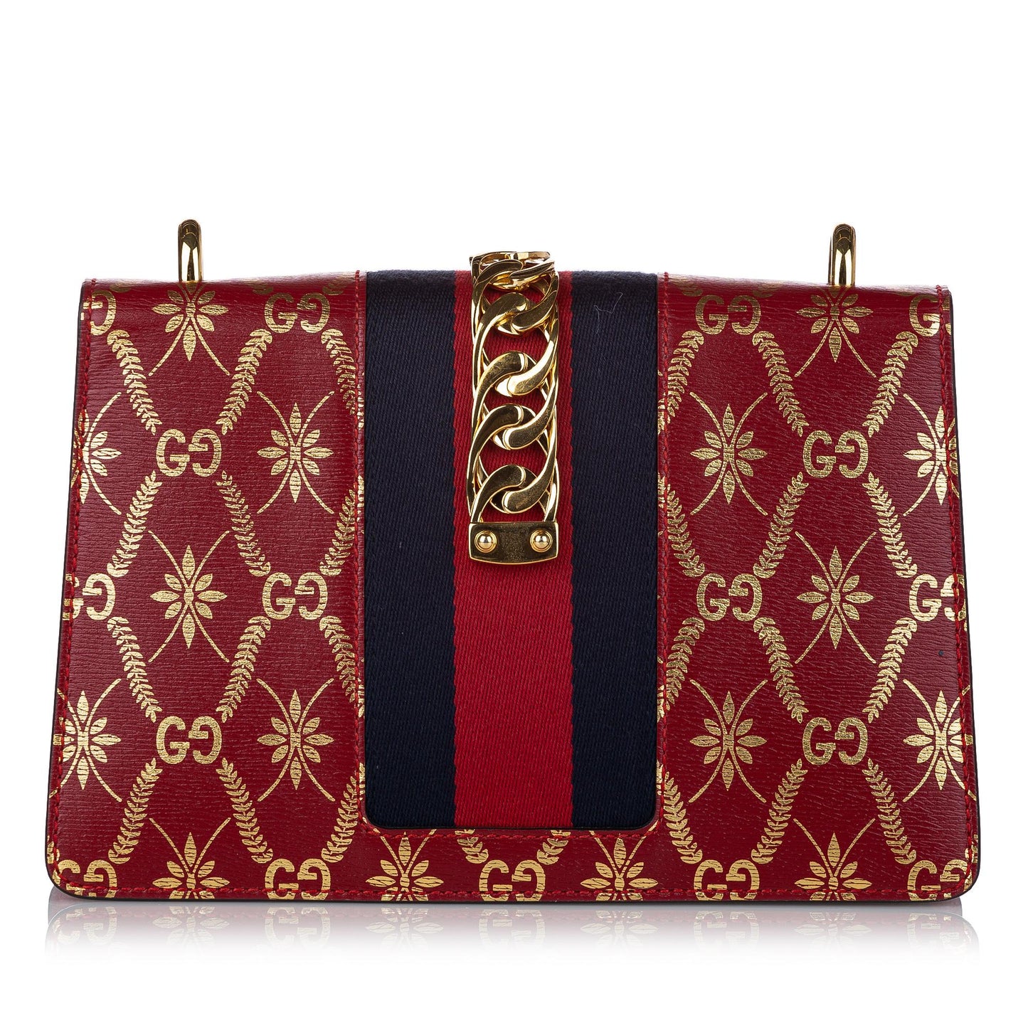 Gucci GG Sylvie Leather Crossbody Bag (SHG-30454)