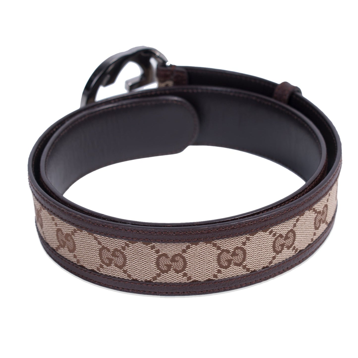 Gucci Leather Canvas Handbag