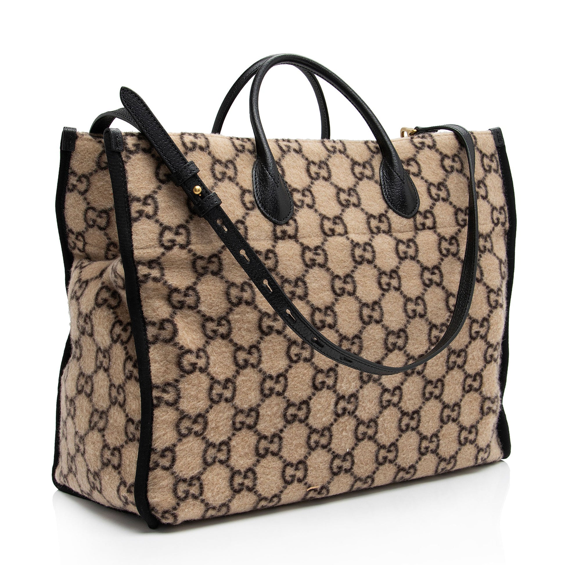 Gucci Nylon Leather Tote