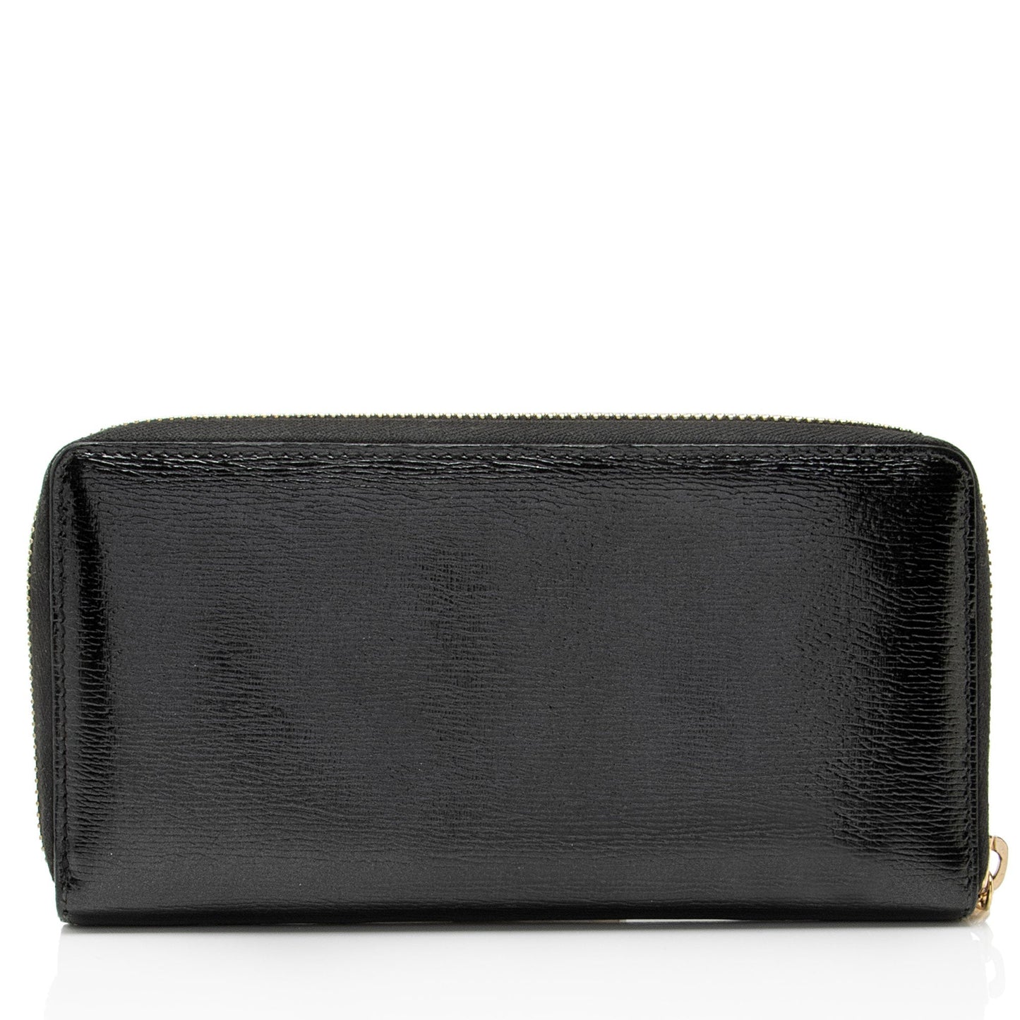 Gucci Glazed Leather Zip Around Wallet